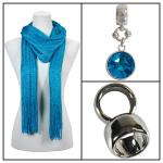 Scarves - Metallic Mesh 102 w/ Pendant
