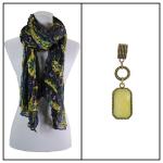 Scarves - African Abstract 1012 w/ Pendant