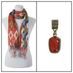 Scarves - Tribal 3055 w/ Pendant