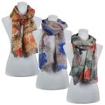 Scarves - Leopard & Roses 3132