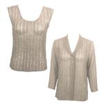 Combo Crush Georgette - Blouse & Sleeveless Set