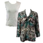 Combo Crush Georgette - Blouse w/ Petal Sleeveless