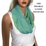 103 - Glitter Double Infinity Scarves