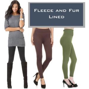 Wholesale 2278Fleece and Fur Lined Leggings