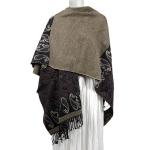 Ruana-Style Wool Feel Capes