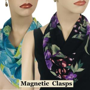 Wholesale 1009Magnetic Clasp ScarvesGeorgette Triangle Assembled in Massachusetts