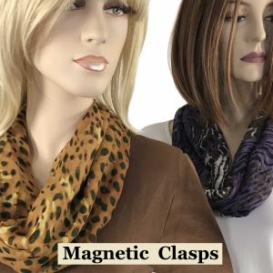Wholesale 0945 Cotton Touch Magnetic Clasp Scarves