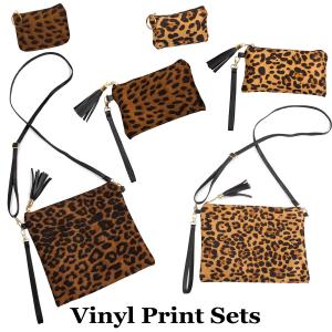 Wholesale 3136 - Animal Print  Bags, Wristlets + Purses