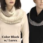 9494 - Color Block w/ Lurex Infinity