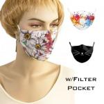 Protective Masks by Jessica with Filter Pocket