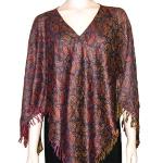 Paisley Earthtone Poncho