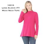10006 - Long Sleeve ITY Mock Neck Tops
