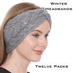 Winter Headbands 12 Packs