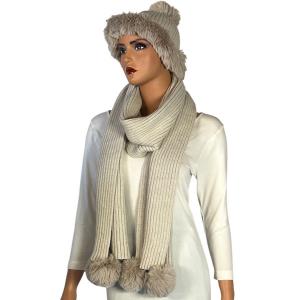 Wholesale 3744 <p> Knitted Scarves / Matching Hats