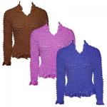 Silky Touch Popcorn - Cardigan with Ruffle
