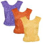 Sleeveless Coin Fishscale Gourmet Popcorn Shirts