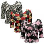 Georgette Popcorn - Three Quarter and Long Sleeve