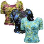 Short Sleeve Georgette Deluxe Popcorn Shirt
