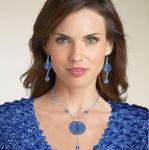 Joyer&Atilde;&shy;a - collar de cristal con  pendientes