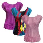 Satin Mini Pleats - Cap Sleeve