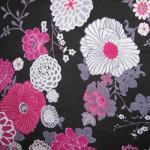 Awesome Outfits - Georgette Mums Pink-Black