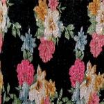 Magic Crush Satin - Black Floral