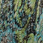 Magic Crush Satin - Lime-Aqua Peacock