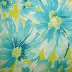 Awesome Outfits - Georgette Daisies-Aqua