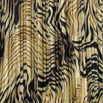Mini Pleat Satin - Swirl Animal