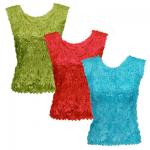 Origami Solid Sleeveless Shirt