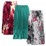 Skirts - Satin Micro Pleat - Calf Length