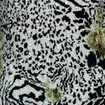 Magic Crush Satin - Reptile Floral Green