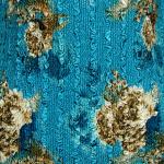 Magic Crush Satin - Taupe on Teal
