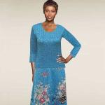 Magic Crush Satin Sets Three Quarter Sleeve