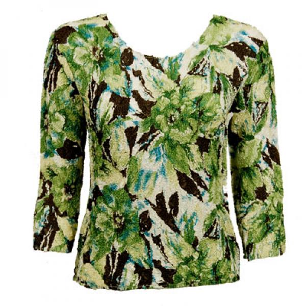 wholesale 1078 -Magic Crush Silky Touch - 2-Ply 3/4 Sleeve Tropical Green - One Size Fits Most