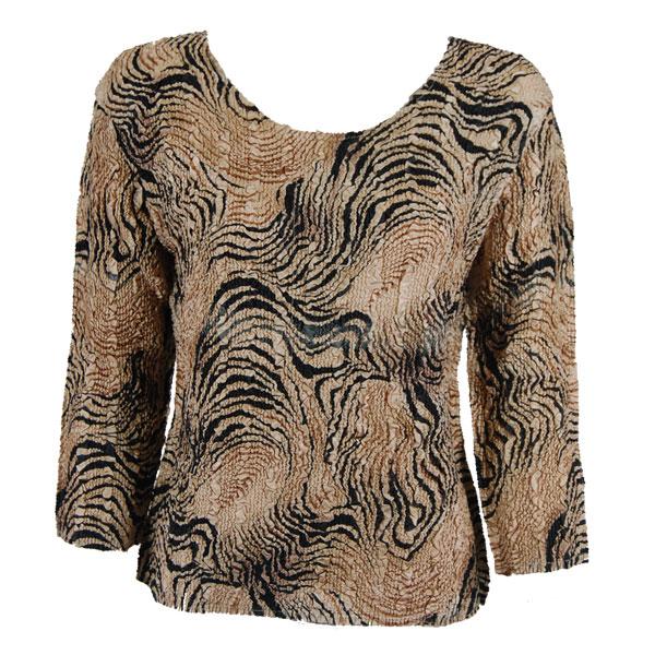 wholesale 1078 -Magic Crush Silky Touch - 2-Ply 3/4 Sleeve Swirl Animal - Plus Size Fits (XL-2X)