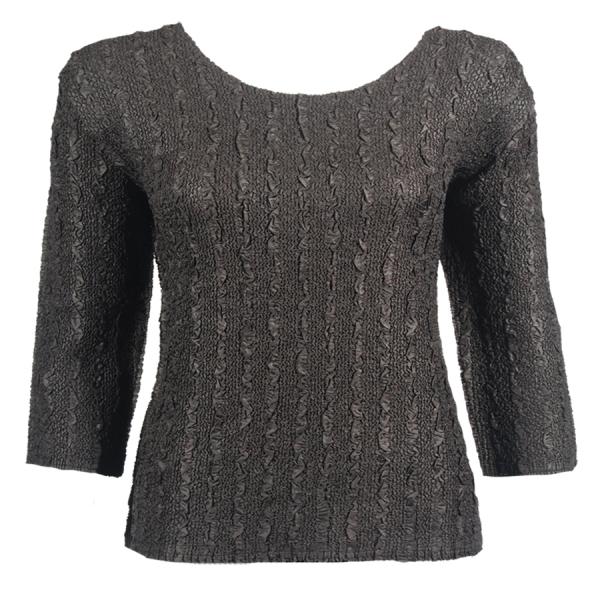 wholesale 1078 -Magic Crush Silky Touch - 2-Ply 3/4 Sleeve Solid Java - One Size Fits Most