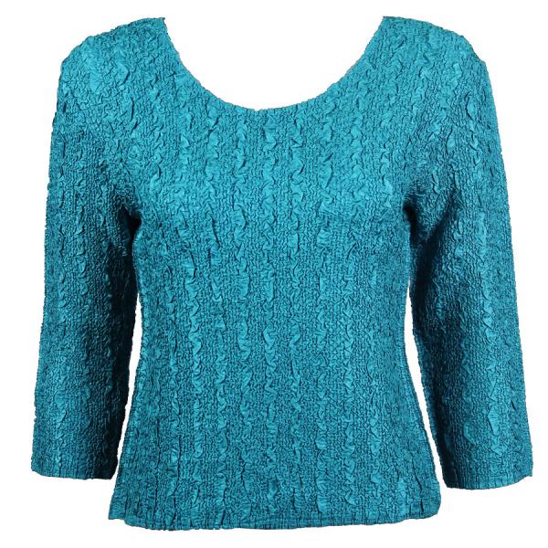 wholesale 1078 -Magic Crush Silky Touch - 2-Ply 3/4 Sleeve Solid Mallard Green - One Size Fits Most