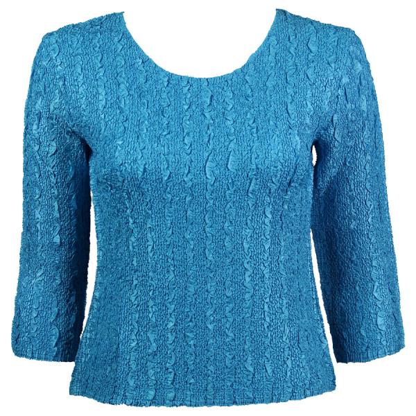 wholesale 1078 -Magic Crush Silky Touch - 2-Ply 3/4 Sleeve Solid Aqua - One Size Fits Most