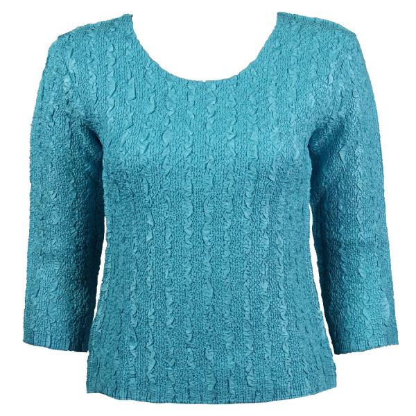 wholesale 1078 -Magic Crush Silky Touch - 2-Ply 3/4 Sleeve Solid Light Aqua - One Size Fits Most