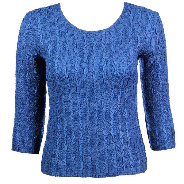 wholesale 1078 -Magic Crush Silky Touch - 2-Ply 3/4 Sleeve Solid Navy - One Size Fits Most