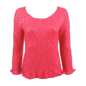 Wholesale  Magenta Three Quarter Surf Crush Top - One Size Fits Most
