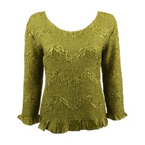 Wholesale  Leaf Green Three Quarter Surf Crush Top - One Size Fits Most