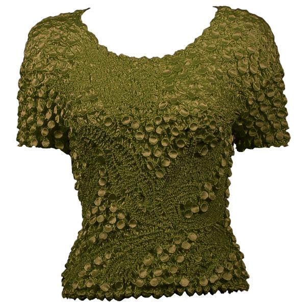 Wholesale 1115 - Pinpoint Coin - Short Sleeve Olive - One Size Fits Most