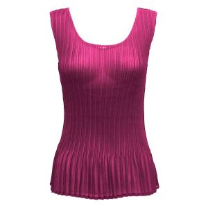 1118 - Georgette Mini Pleats - Sleeveless Solid Magenta MB - One Size Fits Most