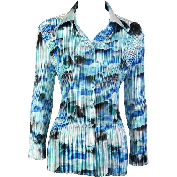 Wholesale 1554 - Satin Mini Pleat 3/4 Sleeve Dresses #5407 Satin Mini Pleat - Blouse - One Size Fits Most