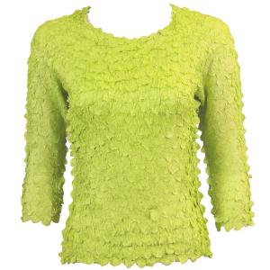 1155 - Petal Shirts - Three Quarter Sleeve Solid Light Green - One Size Fits Most