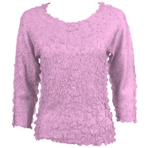 1155 - Petal Shirts - Three Quarter Sleeve Solid Light Orchid - One Size Fits Most