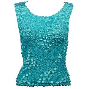 1158 - Pinpoint Coin - Sleeveless Turquoise  - One Size Fits Most