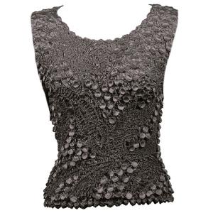 1158 - Pinpoint Coin - Sleeveless Charcoal - One Size Fits Most